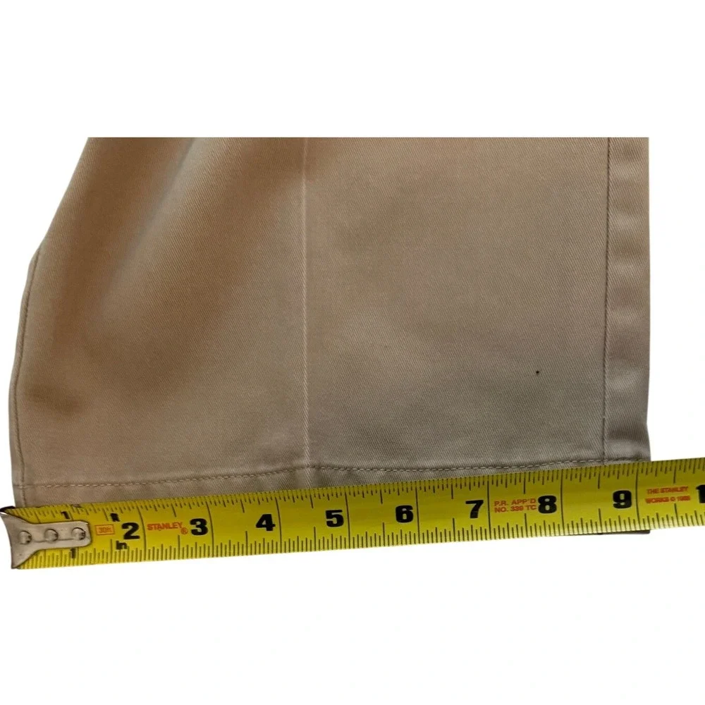 Haggar Mens Straight Fit Work to Weekend Khaki Cotton Pants Size 42x30